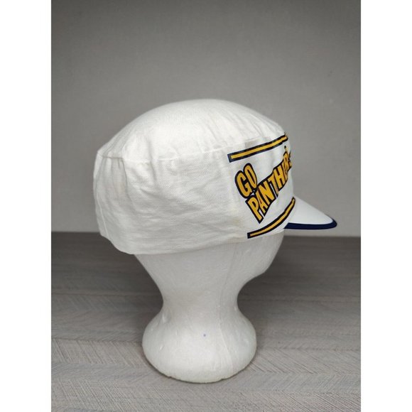 Vintage 80s Pitt Panthers Pittsburgh Painters Cap Hat AJD Size M-L USA Made - Picture 7 of 11
